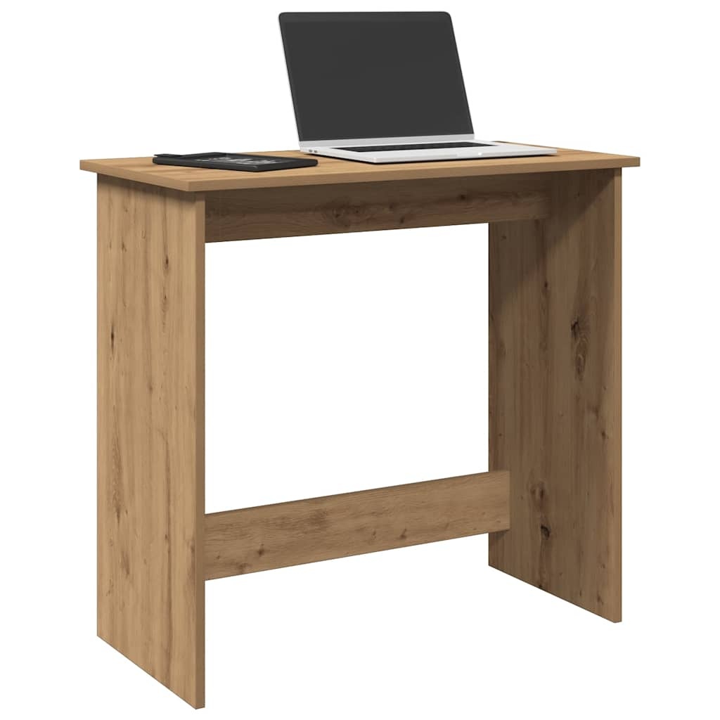 VidaXL Bureau 80x40x75 cm bewerkt hout artisanaal eikenkleurig