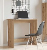 VidaXL Bureau 80x40x75 cm bewerkt hout artisanaal eikenkleurig