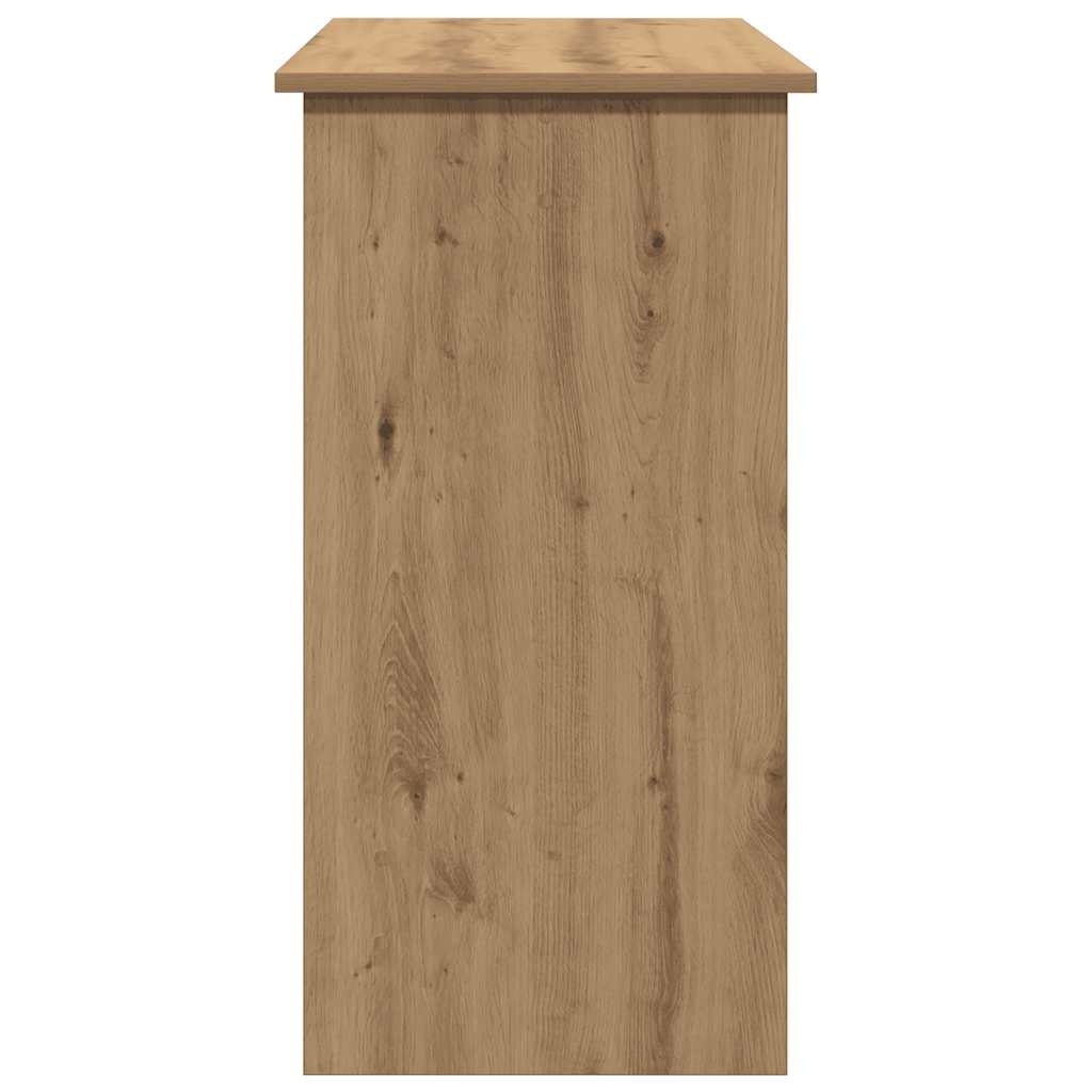 VidaXL Bureau 80x40x75 cm bewerkt hout artisanaal eikenkleurig