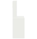 VidaXL Bureau met schappen 100x45x140 cm bewerkt hout wit