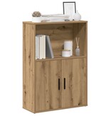 VidaXL Boekenkast 60x24x85 cm bewerkt hout artisanaal eikenkleurig