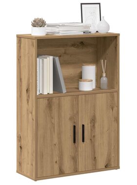 VidaXL Boekenkast 60x24x85 cm bewerkt hout artisanaal eikenkleurig