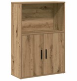 VidaXL Boekenkast 60x24x85 cm bewerkt hout artisanaal eikenkleurig