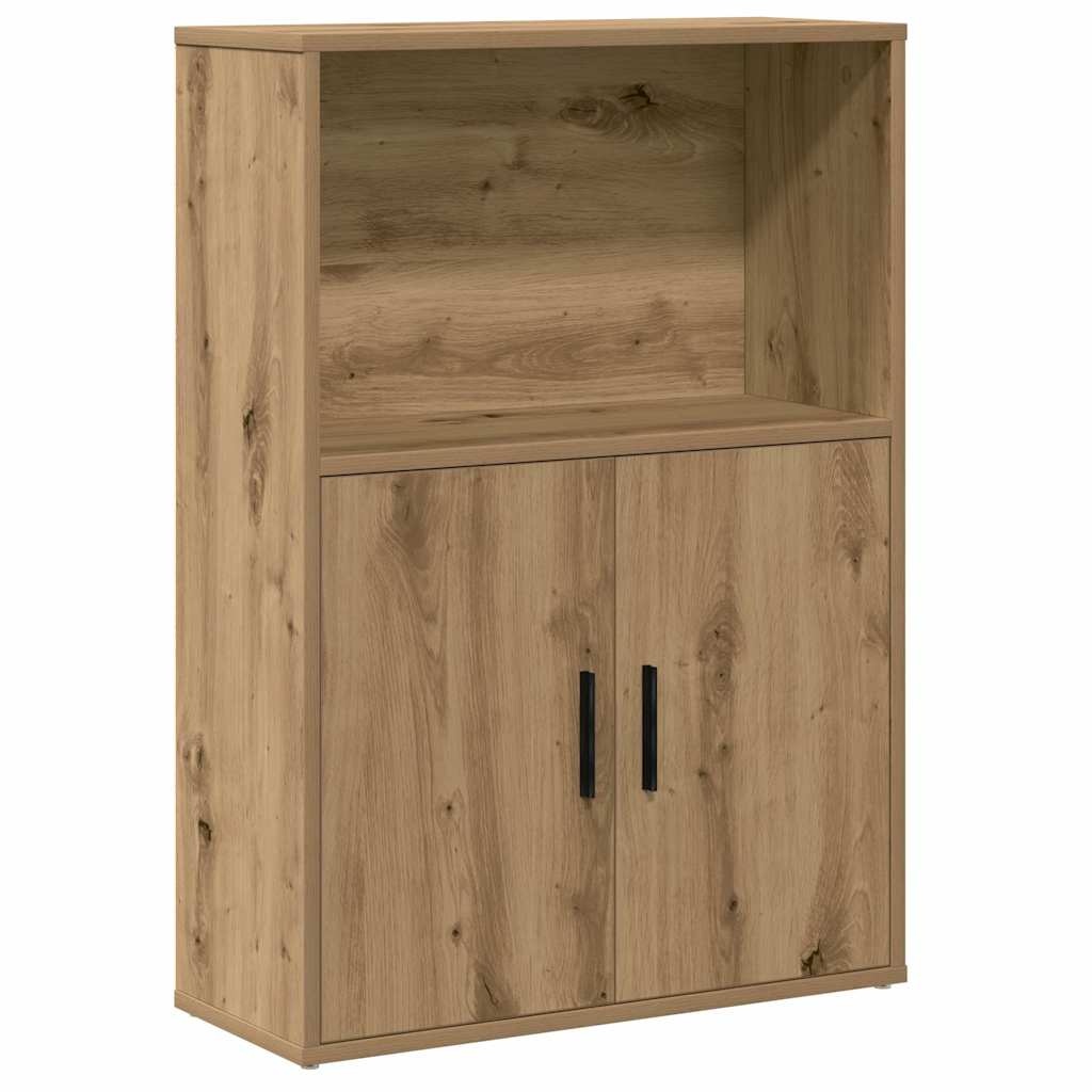 VidaXL Boekenkast 60x24x85 cm bewerkt hout artisanaal eikenkleurig