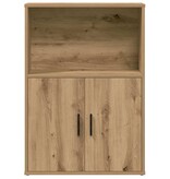 VidaXL Boekenkast 60x24x85 cm bewerkt hout artisanaal eikenkleurig