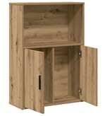 VidaXL Boekenkast 60x24x85 cm bewerkt hout artisanaal eikenkleurig