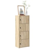 VidaXL Boekenkast 40x24x102 cm bewerkt hout sonoma eikenkleurig