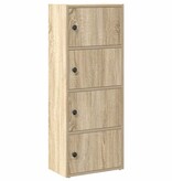 VidaXL Boekenkast 40x24x102 cm bewerkt hout sonoma eikenkleurig