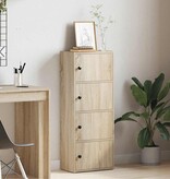 VidaXL Boekenkast 40x24x102 cm bewerkt hout sonoma eikenkleurig