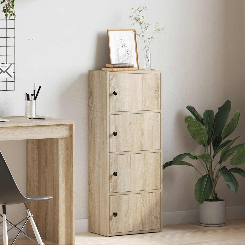 VidaXL Boekenkast 40x24x102 cm bewerkt hout sonoma eikenkleurig