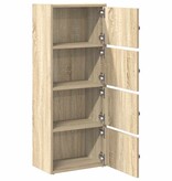 VidaXL Boekenkast 40x24x102 cm bewerkt hout sonoma eikenkleurig