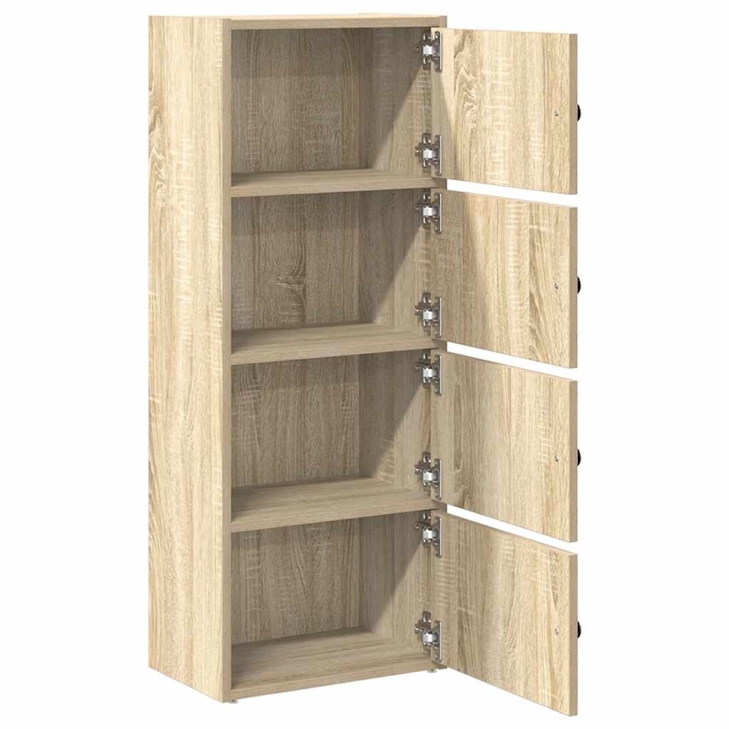 VidaXL Boekenkast 40x24x102 cm bewerkt hout sonoma eikenkleurig
