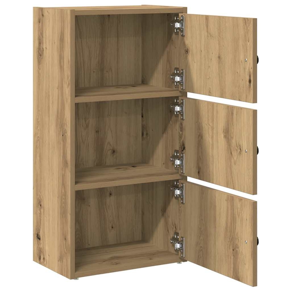 VidaXL Boekenkast 40x24x77 cm bewerkt hout artisanaal eikenkleurig