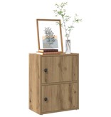 VidaXL Boekenkast 40x24x52 cm bewerkt hout artisanaal eikenkleurig