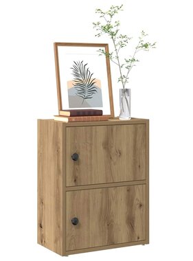 VidaXL Boekenkast 40x24x52 cm bewerkt hout artisanaal eikenkleurig