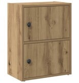 VidaXL Boekenkast 40x24x52 cm bewerkt hout artisanaal eikenkleurig