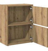 VidaXL Boekenkast 40x24x52 cm bewerkt hout artisanaal eikenkleurig