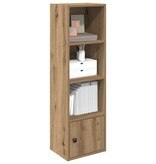 VidaXL Boekenkast 31x24x102 cm bewerkt hout artisanaal eikenkleurig