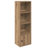 VidaXL Boekenkast 31x24x102 cm bewerkt hout artisanaal eikenkleurig