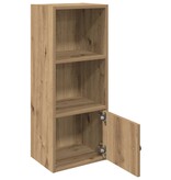 VidaXL Boekenkast 31x24x77 cm bewerkt hout artisanaal eikenkleurig