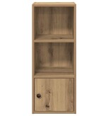 VidaXL Boekenkast 31x24x77 cm bewerkt hout artisanaal eikenkleurig