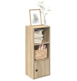 VidaXL Boekenkast 31x24x77 cm bewerkt hout sonoma eikenkleurig