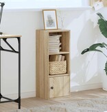 VidaXL Boekenkast 31x24x77 cm bewerkt hout sonoma eikenkleurig