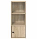 VidaXL Boekenkast 31x24x77 cm bewerkt hout sonoma eikenkleurig
