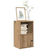 VidaXL Boekenkast 31x24x52 cm bewerkt hout artisanaal eikenkleurig