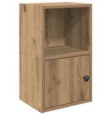 VidaXL Boekenkast 31x24x52 cm bewerkt hout artisanaal eikenkleurig