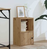 VidaXL Boekenkast 31x24x52 cm bewerkt hout artisanaal eikenkleurig