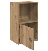 VidaXL Boekenkast 31x24x52 cm bewerkt hout artisanaal eikenkleurig