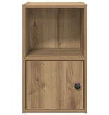 VidaXL Boekenkast 31x24x52 cm bewerkt hout artisanaal eikenkleurig
