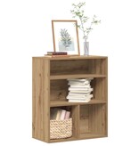 VidaXL Boekenkast 60x30x71,5 cm bewerkt hout artisanaal eikenkleur