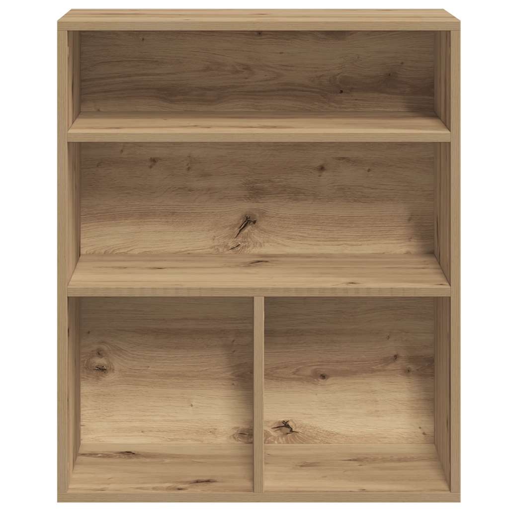 VidaXL Boekenkast 60x30x71,5 cm bewerkt hout artisanaal eikenkleur