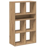 VidaXL Boekenkast 66x31x112 cm bewerkt hout artisanaal eikenkleur