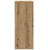 VidaXL Boekenkast 34x31x80 cm bewerkt hout artisanaal eikenkleur