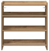 VidaXL Schoenenrek 60x25x62 cm bewerkt hout artisanaal eikenkleur