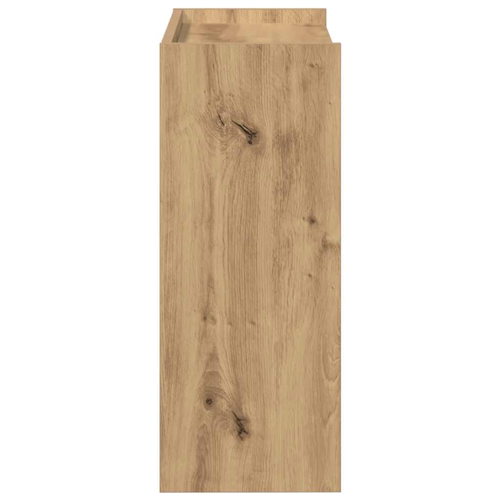 VidaXL Schoenenrek 60x25x62 cm bewerkt hout artisanaal eikenkleur