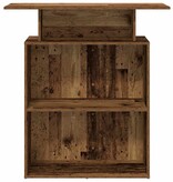 VidaXL Receptiebalie 100x40x104 cm bewerkt hout oud houtkleurig