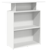 VidaXL Receptiebalie 100x40x104 cm bewerkt hout wit