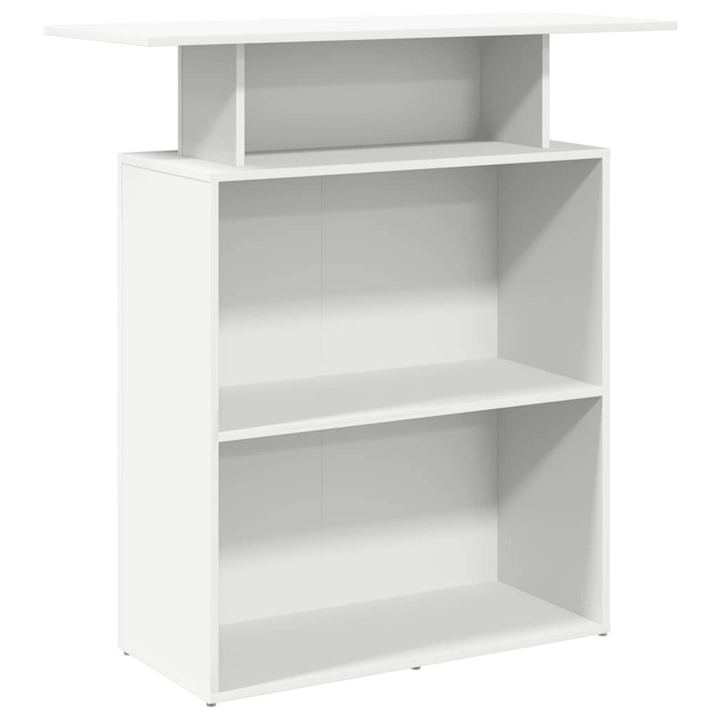 VidaXL Receptiebalie 100x40x104 cm bewerkt hout wit