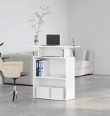 VidaXL Receptiebalie 100x40x104 cm bewerkt hout wit