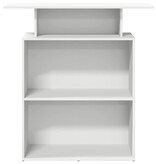 VidaXL Receptiebalie 100x40x104 cm bewerkt hout wit