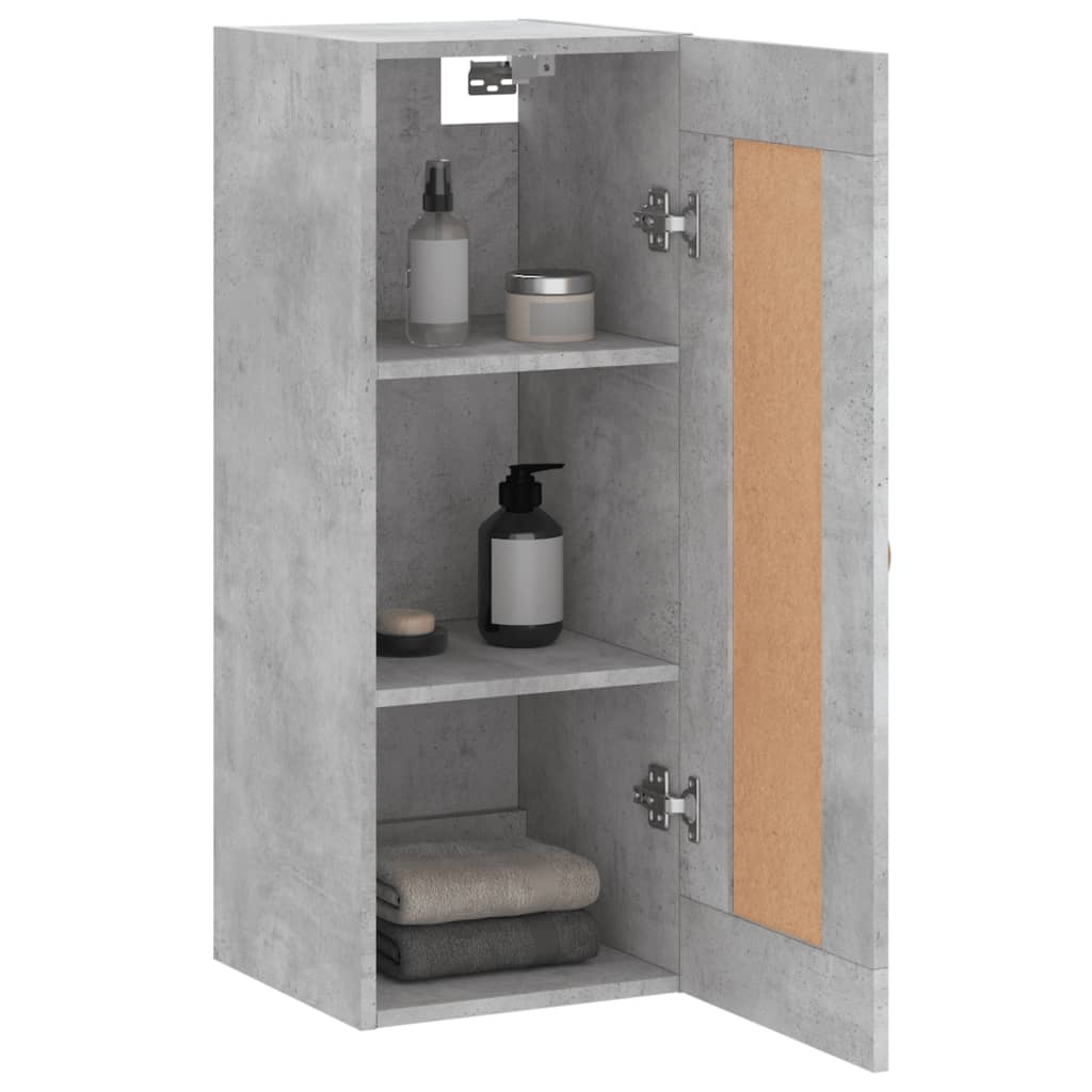 VidaXL Wandkast 34,5x34x90 cm bewerkt hout betongrijs