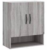 VidaXL Wandkast 60x31x70 cm bewerkt hout grijs sonoma eikenkleurig