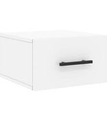 VidaXL Nachtkastje wandgemonteerd 35x35x20 cm wit