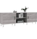 VidaXL Tv-meubel 150x30x50 cm bewerkt hout grijs sonoma eikenkleurig