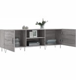 VidaXL Tv-meubel 150x30x50 cm bewerkt hout grijs sonoma eikenkleurig