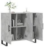 VidaXL Dressoir 90x34x80 cm bewerkt hout betongrijs
